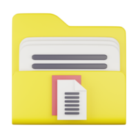 3d copy folder icon illustration png