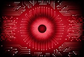 Modern Cybersecurity Technology Background with Eye vector