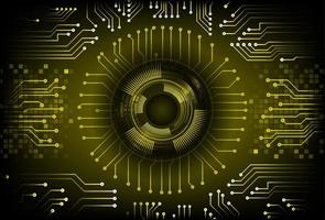 Modern Cybersecurity Technology Background with Eye vector