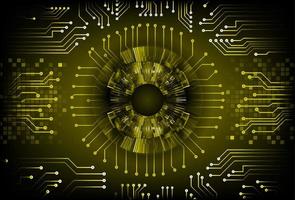 Modern Cybersecurity Technology Background with Eye vector