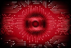 Modern Cybersecurity Technology Background with Eye vector