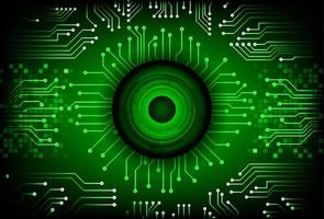 Modern Cybersecurity Technology Background with Eye vector