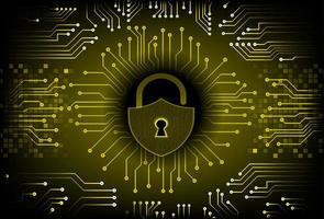 Modern Cybersecurity Technology Background with padlock vector