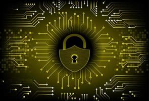 Modern Cybersecurity Technology Background with padlock vector