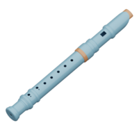 3d rendered flute perfect for music design project png