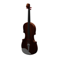 Violon rendu 3d parfait pour le projet de conception musicale png