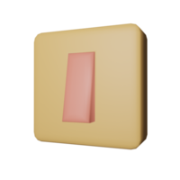 interruttore icona 3d png