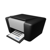 icono de impresora modelado 3d png