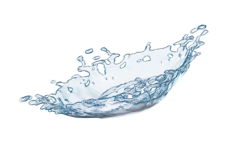 3d acqua spruzzo trasparente, chiaro blu acqua sparpagliato in giro isolato. 3d rendere illustrazione png