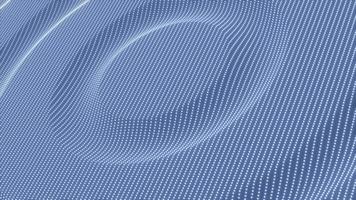 Abstract blue waves streaks circles of particles and dots futuristic rhythmic glowing magic energy. Abstract background. Video in high quality 4k, motion design