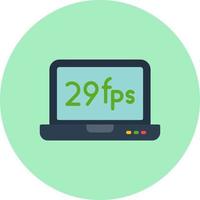 Frames Per Second Vector Icon