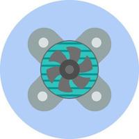 icono de vector de ventilador de refrigeración