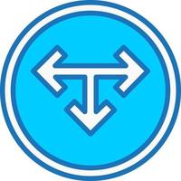 T Junction Vector Icon