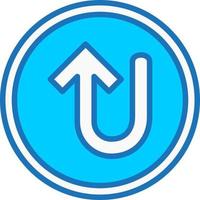 Turn Up Arrow Vector Icon