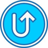 Turn Up Arrow Vector Icon