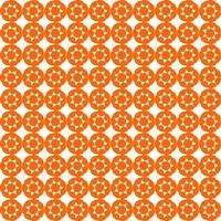 ilustración vectorial de patrón floral naranja, adecuada como fondo y también adecuada para rellenar objetos con patrones de color o con el color de una imagen. vector