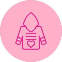 icono de vector de sudadera con capucha