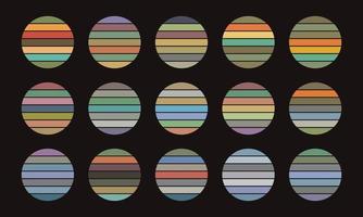 Vintage retro background set collection vector