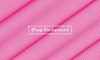 Wavy and fluid pink thin lines background template copy space for poster, banner, leaflet, booklet, flyer, landing page, or cover vector