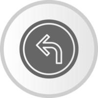 Turn Left Arrow Vector Icon