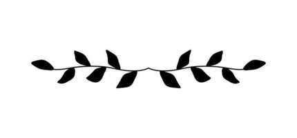 Decorative divider, border, line. Vector element for text decor