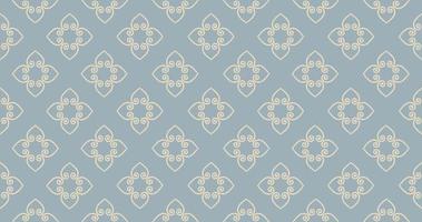 Abstract seamless pattern. Arabic line ornament with geometric shapes. Linear floral ornamental texture. Artistic backdrop in arab orient textile style. vector
