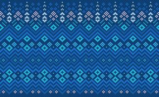 Embroidery ethnic pattern, Vector Geometric ethnic background, Cross stitch diagonal ornate pattern