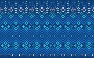 Embroidery ethnic pattern, Vector Geometric ethnic background, Cross stitch diagonal ornate pattern