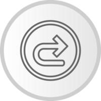 Turn Right Arrow Vector Icon