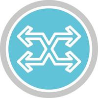 Cross Symbol Arrow Vector Icon