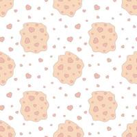Vector seamless pattern with hearts. Abstract background