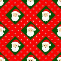 Vector seamless pattern. Cute snowman on a blue background.