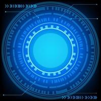 circular hud connection with circuit board futuristic modern website background or cover page vector for technology and finance concept and education future company