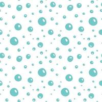Seamless pattern with bubbles. Water bubbles pattern vector