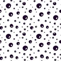 Seamless pattern with bubbles. Water bubbles pattern vector