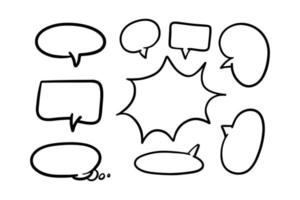 Comic bubbles for design purposes vector