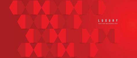 Abstract red gradient background vector. Modern style wallpaper design with geometric shapes, lines, pattern. Illustration for Chinese New Year, ads, sale banner, business and packaging design. vector