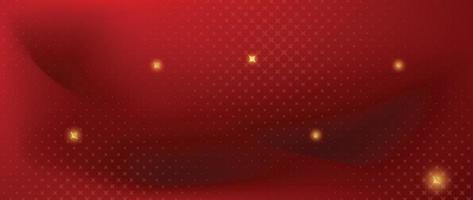 Luxury red background vector. Abstract red and golden sparkles background with glow effect. Modern style wallpaper for Chinese New Year, ads, sale banner, business presentation and packaging design. vector