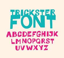 Usual display font for inscriptions. Vector. Latin capital letters. Alphabet for cheerful informal inscriptions. All letters are saved separately. Symbols for logos. vector