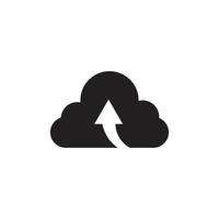 cloud storage icon, line icon, silhouette and glyph. icon that is suitable for websites, applications, apps. vector