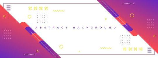 background banner. full color, white and gradation .geometric effect vector