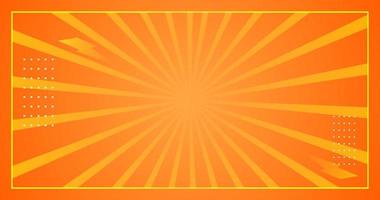 Abstract red background with bright orange gradient lines.comic design vector