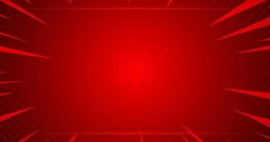 Abstract red background with bright red gradient lines.comic design vector