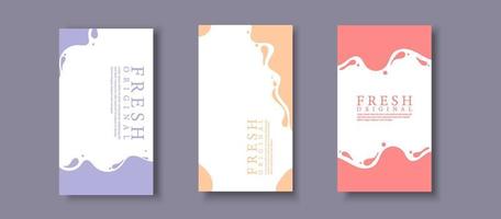 Banner abstract story background in soft colors vector