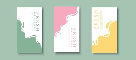 Banner abstract story background in soft colors vector