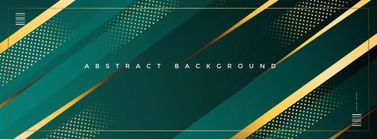 Dark green luxury gradient modern banner background vector