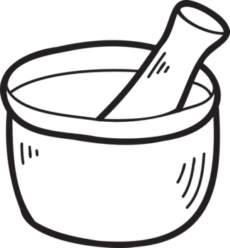 hand dragen kinesisk ört kvarn kinesisk och japansk mat illustration png