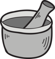 hand dragen kinesisk ört kvarn kinesisk och japansk mat illustration png