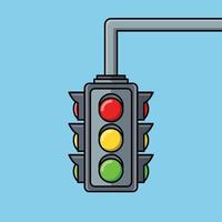 Traffic Light The Illustration vector