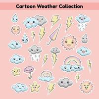 Cartoon Weather Collection vector